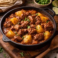 Carne Gisada Con Papas Meat Potatoes