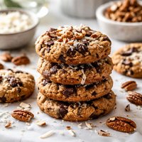 Carob Coconut Pecan Cookies
