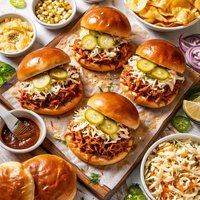 Carolina Pork Barbecue Burgers