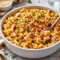 Carries Macaroni and Cheese with Ham