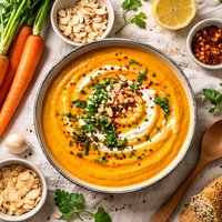 Carrot and Almond Soup Vegan