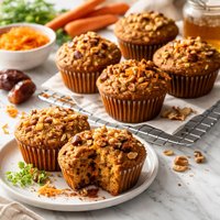 Carrot and Date Muffins Gluten Free