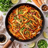 Carrot and Parsnip Stir Fry