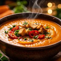 Carrot and Roasted Pepper Soup