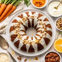 Carrot Bundt Cake with Glaze