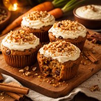 Carrot Cake Fruited Carrot Loaf or Christmas Muffins