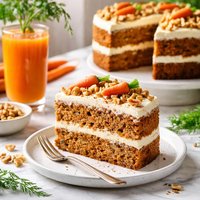Carrot Cake with Carrot Juice