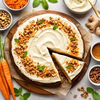 Carrot Cake with Ginger Cream Cheese Icing