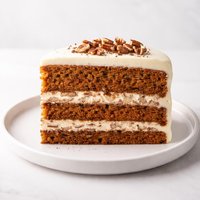 Carrot Cake with Pecan Cream Filling and Cream Cheese Icing