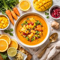 Carrot Fruit Soup Sans Star Anise