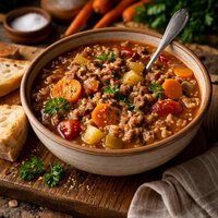 Carrot Hamburger Soup