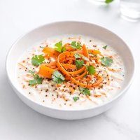 Carrot in Curd Accompaniment Raita