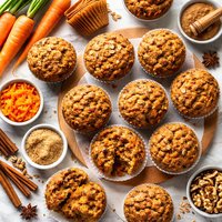 Carrot N Spice Bran Muffins
