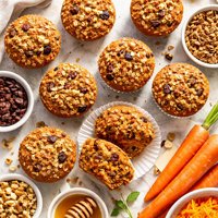 Carrot Raisin Bran Muffins