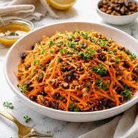 Carrot Raisin Salad with Lemon Dressing