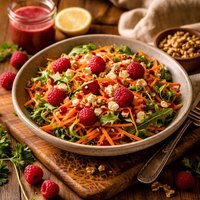 Carrot Salad with Raspberry Vinaigrette
