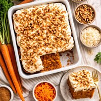 Carrot Spice Poke Cake