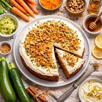 Carrot Zucchini Walnut Cake