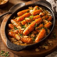 Carrots in Butter Almond Sauce