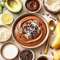 Casein Free Chocolate Coconut Avocado Instant Pudding