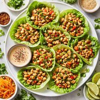 Cashew Chicken Lettuce Wraps