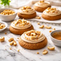 Cashew Cookies with Burned Butter Frosting