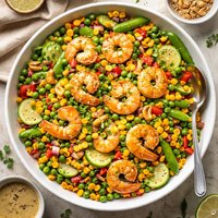 Cashew Shrimp Pea Salad