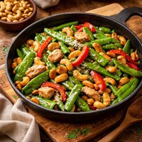 Cashew Snow Pea Stir Fry
