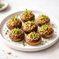 Cashew Stuffed Mushrooms