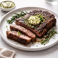 Cast Iron Steaks with Herb Butter
