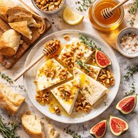 Catalan Cheese Walnut and Honey Dessert