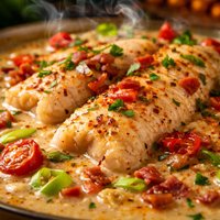 Catfish or Any White Fish Au Lait