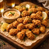 Catfish Poppers with Spicy Dipping Sauce