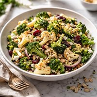 Cauliflower and Broccoli Salad