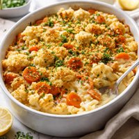 Cauliflower and Carrot Gratin