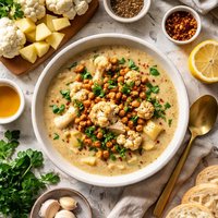 Cauliflower and Potato Soup Vegan