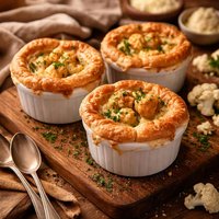 Cauliflower Cheese Pot Pies
