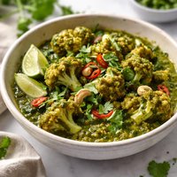 Cauliflower in Green Masala