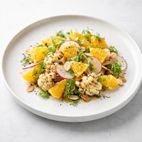 Cauliflower Orange Salad Raw Food