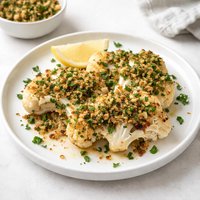 Cauliflower with Herbed Crumb Topping