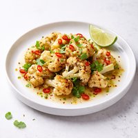 Cauliflower with Lime and Hot Pepper Vinaigrette
