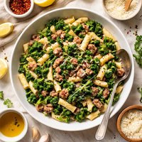 Cavatelli with Sausage and Broccoli Rabe
