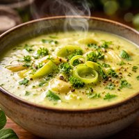 Cawl Cennin a Hufen Welsh Cream of Leek Soup