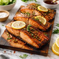 Cedar Planked Bbq Salmon