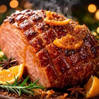 Celebration Spiced Baked Ham with Orange and Marmalade Glaze