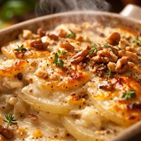 Celeriac and Walnut Gratin