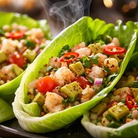 Ceviche Lettuce Wraps