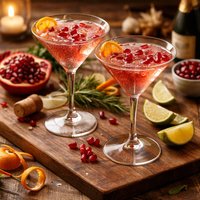 Champagne Pomegranate Cosmo