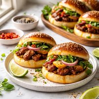 Char Siuglazed Pork and Pineapple Buns