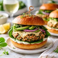 Chardonnay Spinach Turkey Burgers